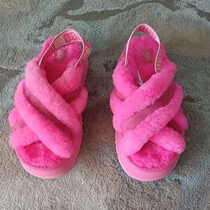 UGG Disco Cross Slide Taffy Pink Slipper‎ Sandal